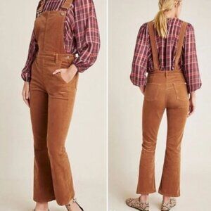 7 For All Mankind Slim Kick Corduroy Overalls